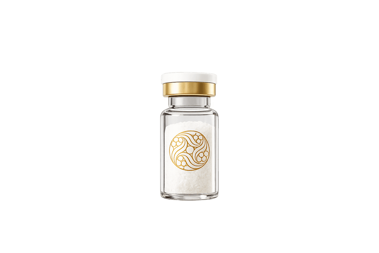Aurecell vial with white formulation